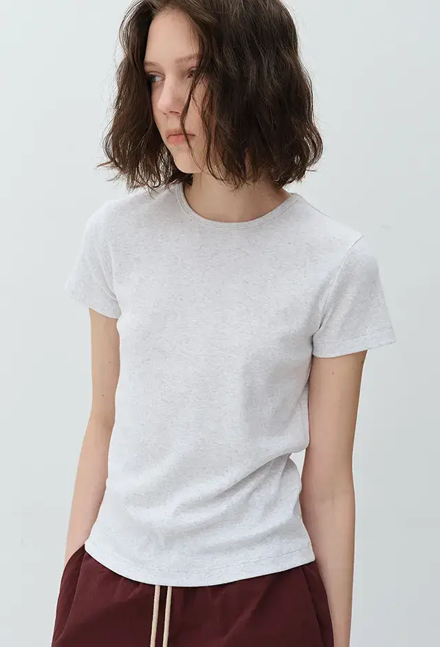 [모음전] BASIC RIBBED T-SHIRTS - 5color